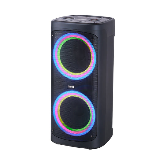 Chaoyue New Portable Bluetooth Party Speaker Double 6.5Inch With USB FM, RGB Lamp