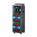 Chaoyue 2026 New Karaoke Party Speakers Double 8'Inch Woofer*2 With Light High Power Portable Speaker Long-Lasting Rechargeable Battery Private Model