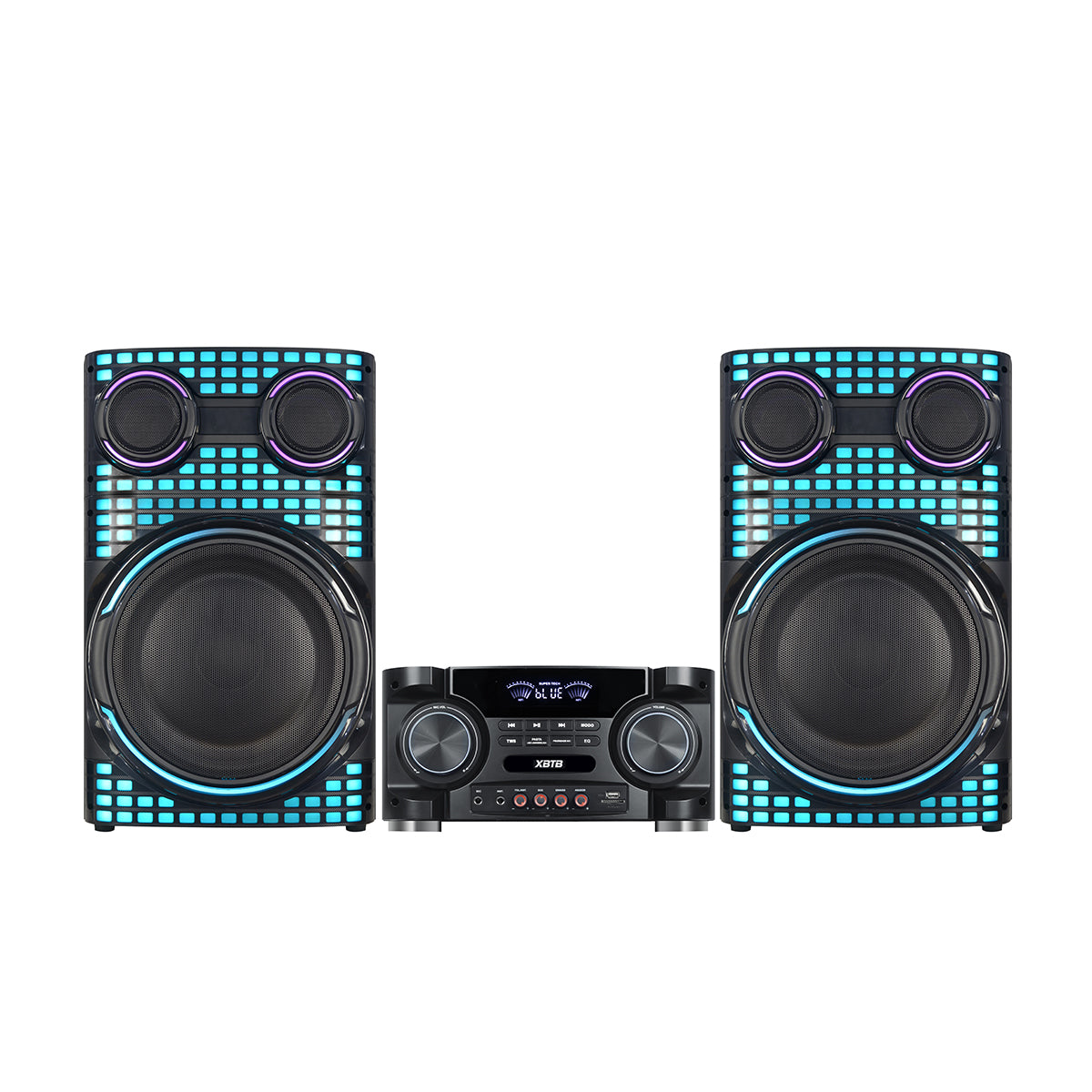 Chaoyue 12 Inch Karaoke Pairs Active Partyspeakers With Light 2.1 Active Speaker Bass Entertainment Audio With Mainframe