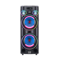 Chaoyue Private Woodenbox Karaoke Party Speakers Double 12 Inch Subwoofer With Light Speaker High Power Entertainment Audio