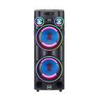 Chaoyue Private Woodenbox Karaoke Party Speakers Double 12 Inch Subwoofer With Light Speaker High Power Entertainment Audio