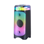 Chaoyue Portable  Bluetooth Party Speaker 6.5Inch With USB FM, Transparent RGB Light, and Long-Lasting Rechargeable Battery