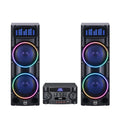 Chaoyue Dounle 8 Inch Karaoke Pairs Active Partyspeakers With Light 2.1 Active Speaker Bass Entertainment Audio With Mainframe
