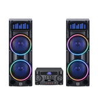 Chaoyue Dounle 8 Inch Karaoke Pairs Active Partyspeakers With Light 2.1 Active Speaker Bass Entertainment Audio With Mainframe