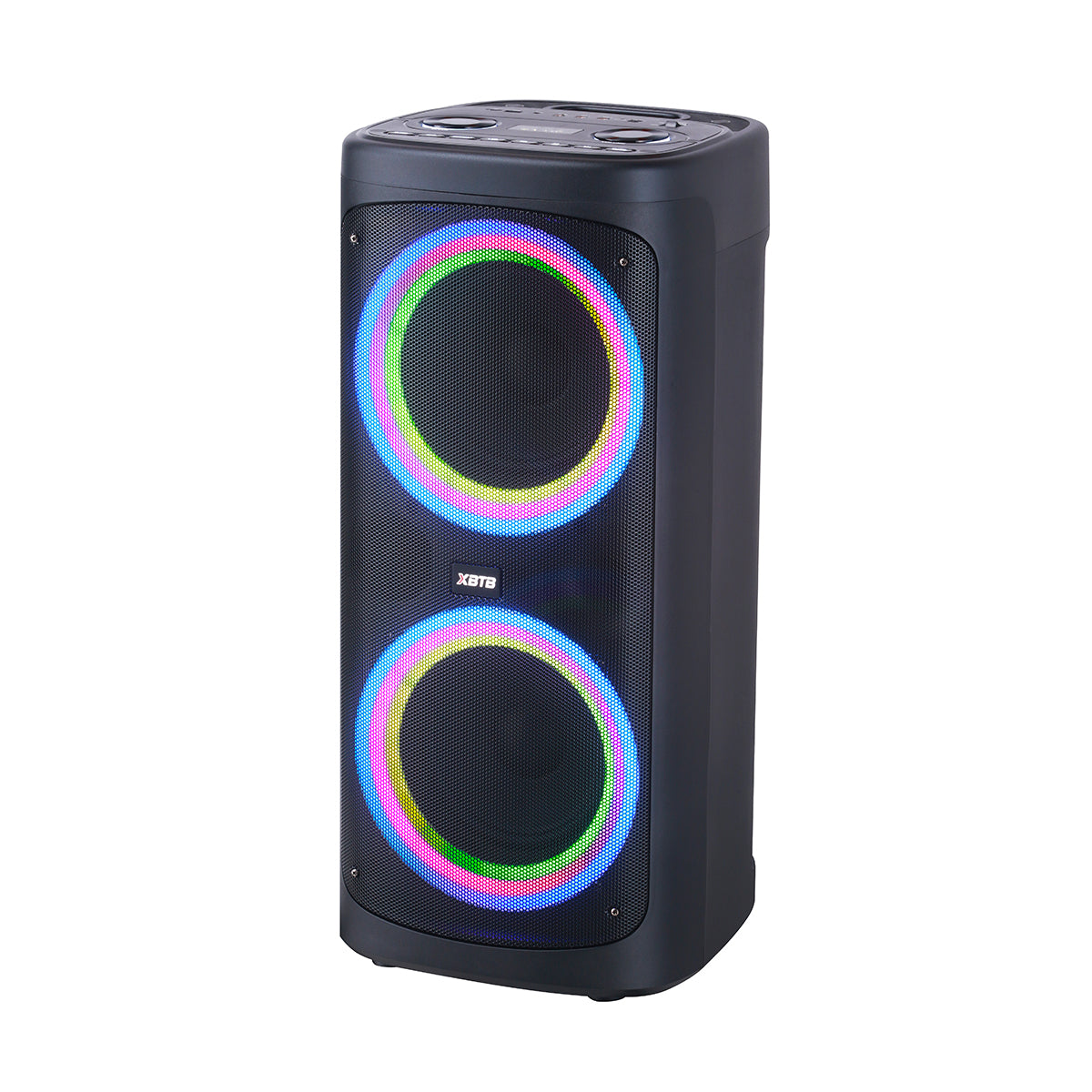 Chaoyue New Portable  Bluetooth Party Speaker Double 6.5Inch With USB FM, RGB Lamp
