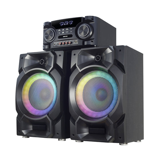 Chaoyue 10 Inch Karaoke Pairs Active Partyspeakers With Light 2.1 Active Speaker Bass Entertainment Audio With Mainframe