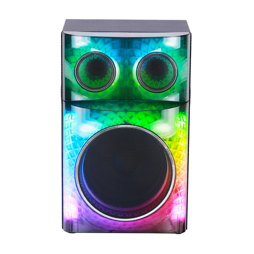 Chaoyue 12 Inch HIFI System Transparent panel Partyspeakers With Light 2.1 Active Speaker Bass Entertainment Audio With Mainframe