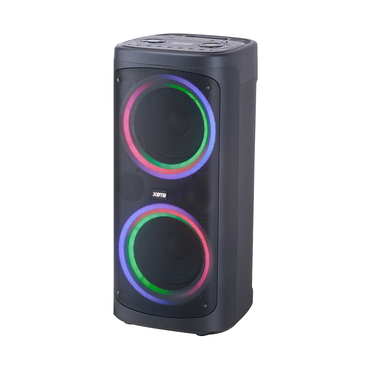 Chaoyue New Portable  Bluetooth Party Speaker Double 6.5Inch With USB FM, RGB Lamp