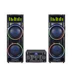 Chaoyue Dounle 8 Inch Karaoke Pairs Active Partyspeakers With Light 2.1 Active Speaker Bass Entertainment Audio With Mainframe