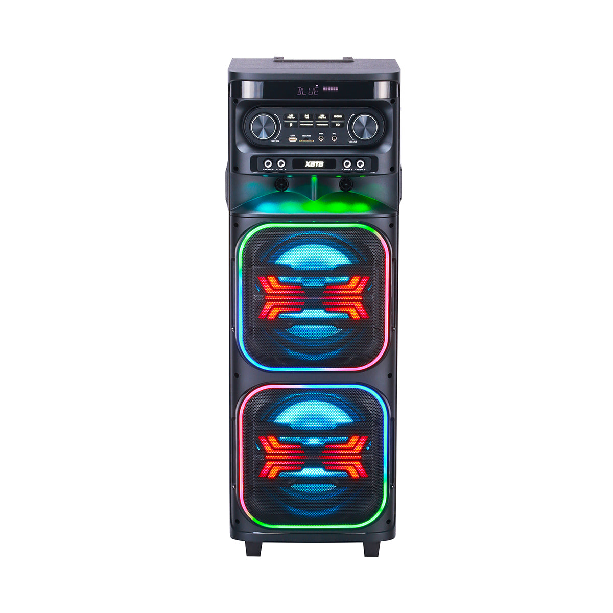 Chaoyue Private Karaoke Party Speakers Double 8'Inch Woofer*2 With Light Portable Speaker Long-Lasting Rechargeable Battery