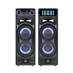 Chaoyue Private 2.0 CH active speaker 6.5 Inch High Power wooden box speaker with light
