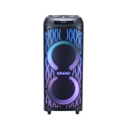 Chaoyue Double 10 Inch Woodenbox Praty Bluetooth Speaker 12V/9Ah attery Lng-lasting Big Power