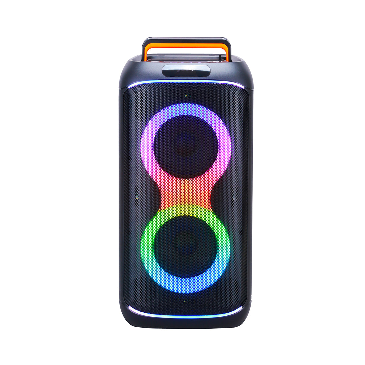 Chaoyue Portable Black/White Bluetooth Party Speaker 6.5Inch*2 With USB FM, RGB Lighting, and Long-Lasting Rechargeable Battery