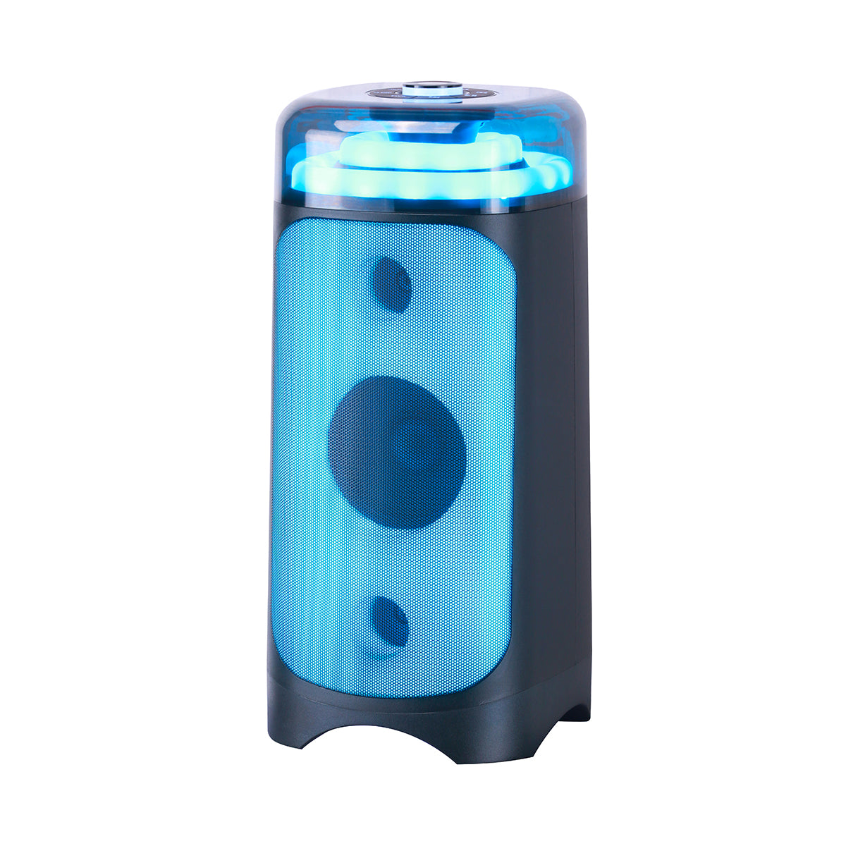 Chaoyue Portable  Bluetooth Party Speaker 6.5Inch With USB FM, Transparent RGB Light, and Long-Lasting Rechargeable Battery