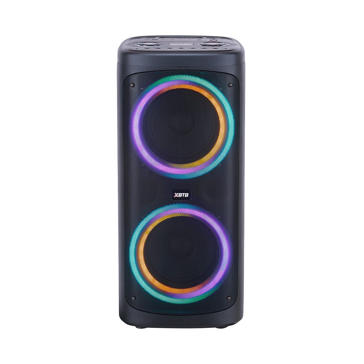 Chaoyue New Portable  Bluetooth Party Speaker Double 6.5Inch With USB FM, RGB Lamp