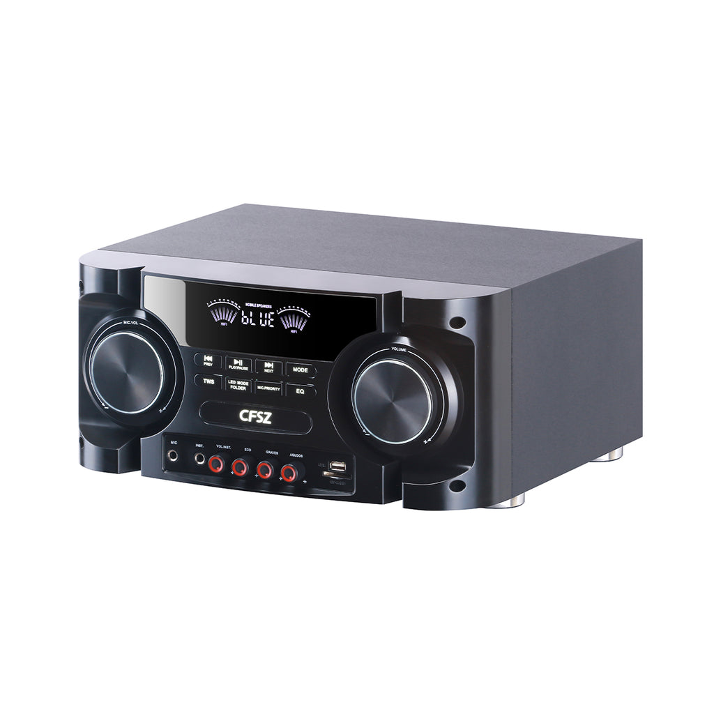 Chaoyue 10 Inch Karaoke Pairs Active Partyspeakers With Light 2.1 Active Speaker Bass Entertainment Audio With Mainframe