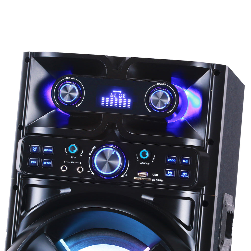 Chaoyue Private 2.0 CH active speaker 10 Inch High Power wooden box speaker