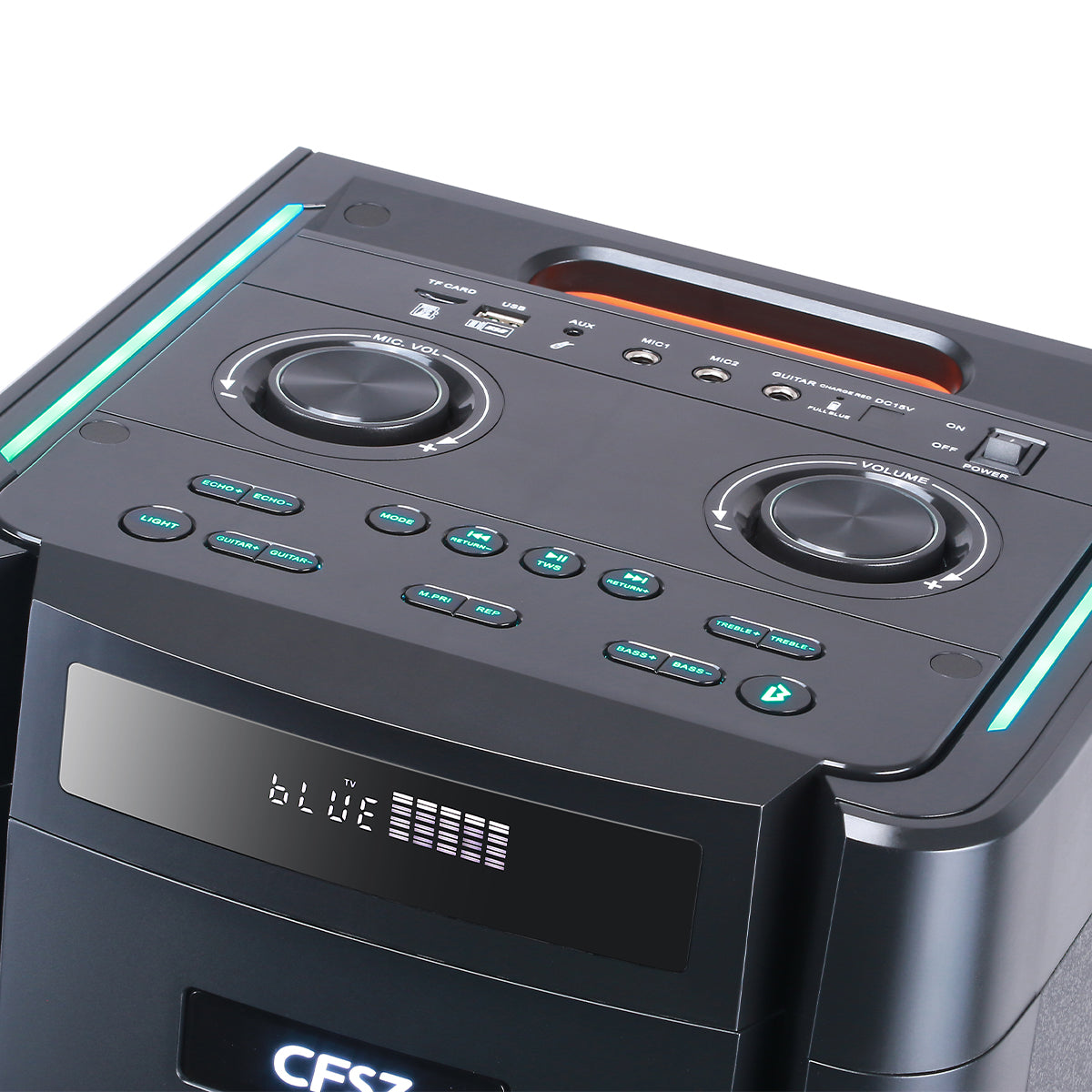 Chaoyue Private Design Karaoke Party Speakers Double 8'Inch Woofer*2 With Light Portable Speaker Big Battery High Power