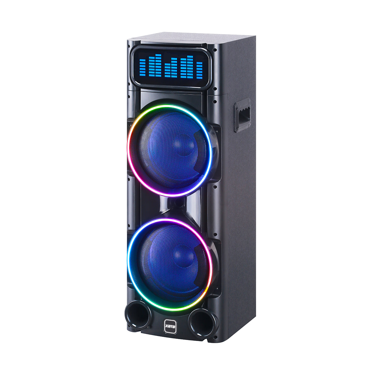 Chaoyue Dounle 8 Inch Karaoke Pairs Active Partyspeakers With Light 2.1 Active Speaker Bass Entertainment Audio With Mainframe