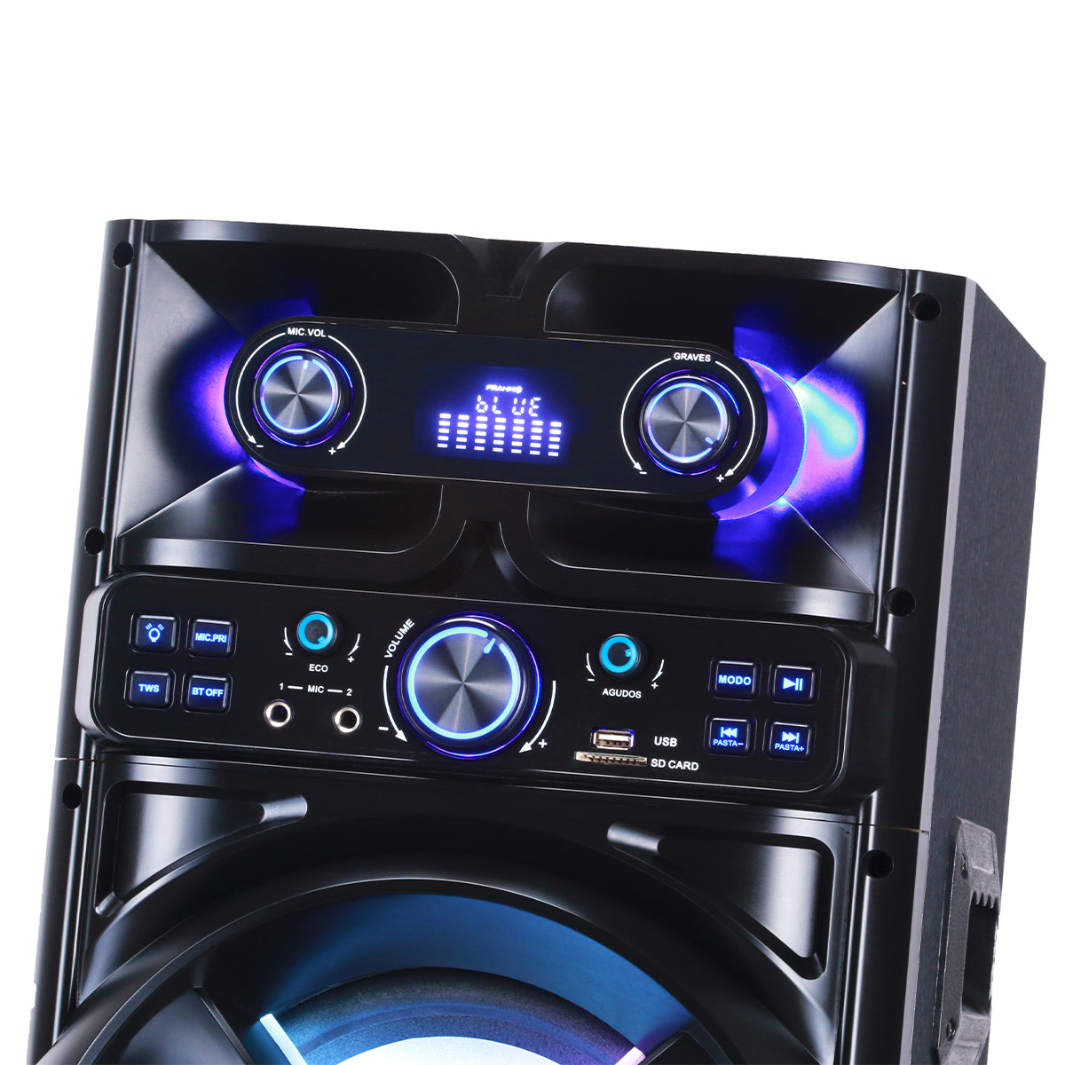 Chaoyue Karaoke Party Speakers 10 Inch High Power Outdoor Long-Lasting Rechargeable BatterySpeaker