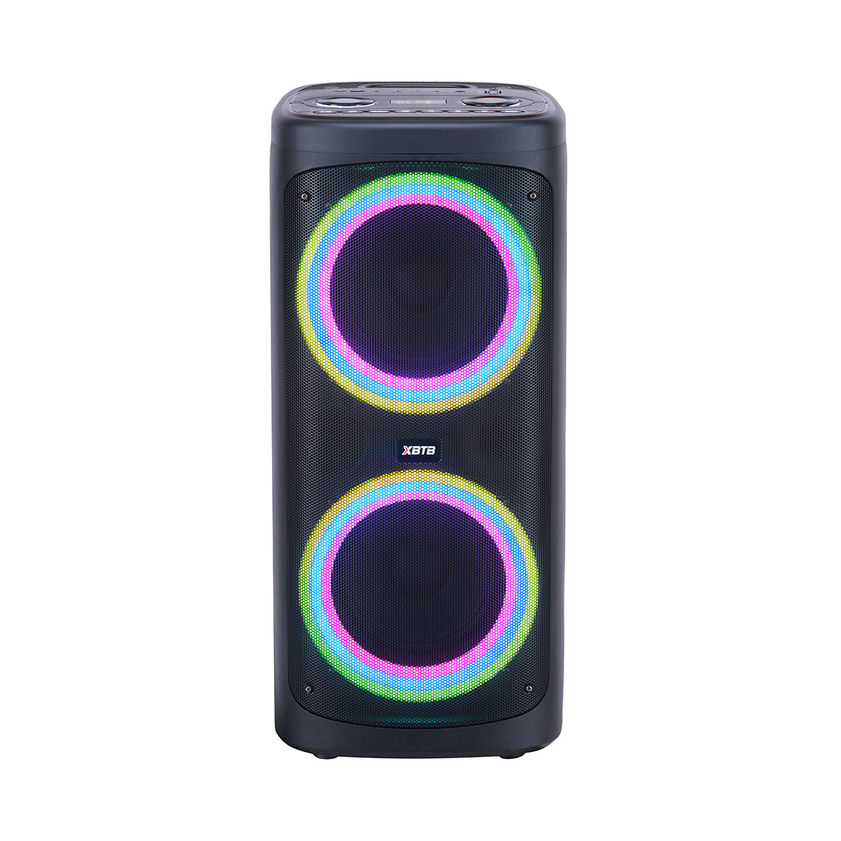Chaoyue New Portable  Bluetooth Party Speaker Double 6.5Inch With USB FM, RGB Lamp