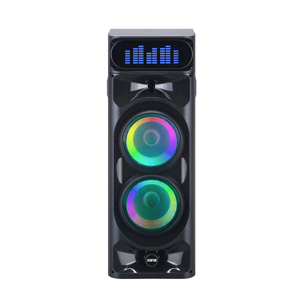 Chaoyue Private 2.0 CH active speaker 6.5 Inch High Power wooden box speaker with light