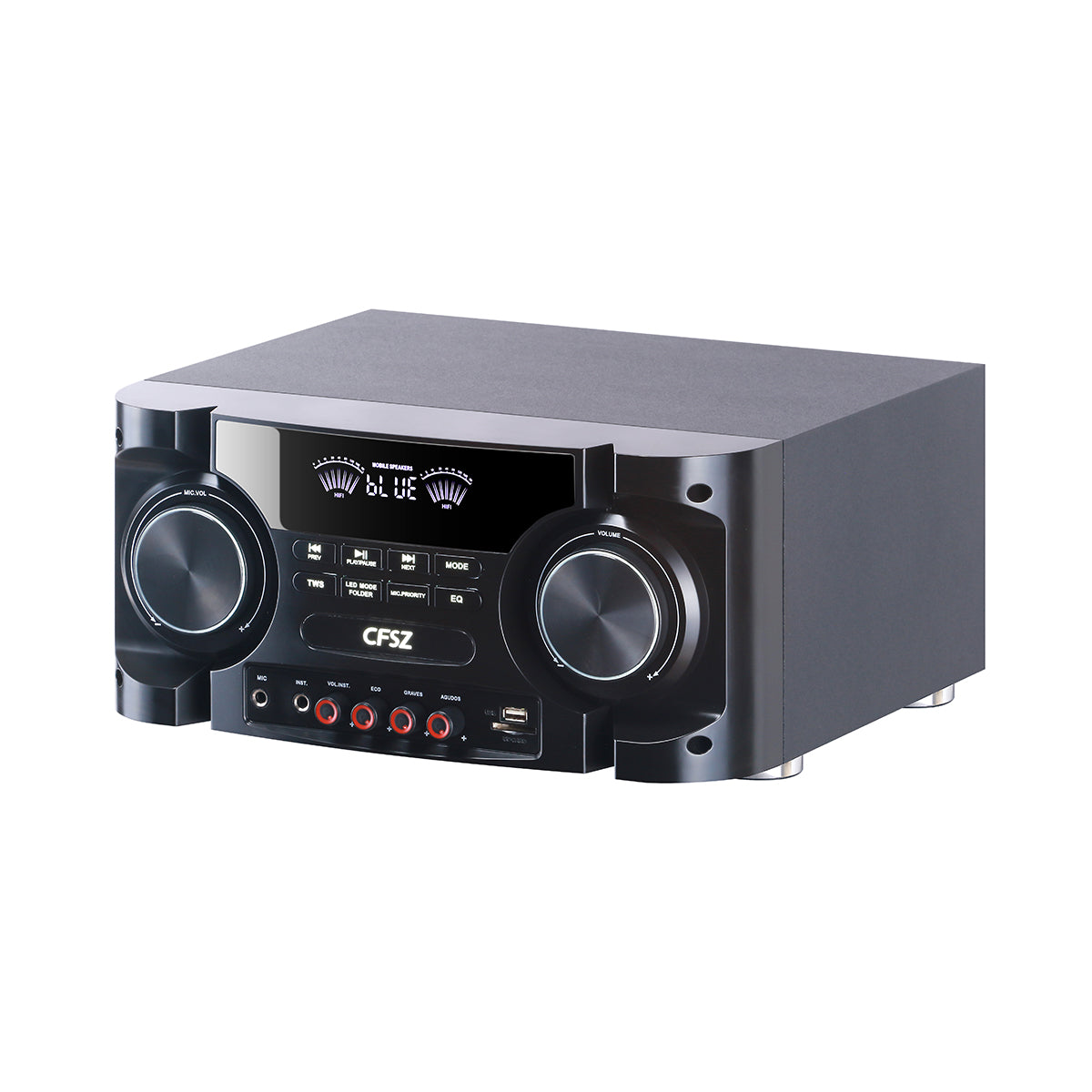 Chaoyue 12 Inch Karaoke Pairs Active Partyspeakers With Light 2.1 Active Speaker Bass Entertainment Audio With Mainframe