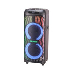 Chaoyue Double 10 Inch Woodenbox Praty Bluetooth Speaker 12V/9Ah attery Lng-lasting Big Power