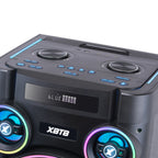 Chaoyue Private Woodenbox Karaoke Party Speakers Double 12 Inch Subwoofer With Light Speaker High Power Entertainment Audio