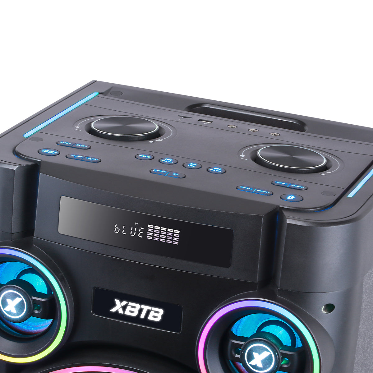 Chaoyue Private Woodenbox Karaoke Party Speakers Double 12 Inch Subwoofer With Light Speaker High Power Entertainment Audio