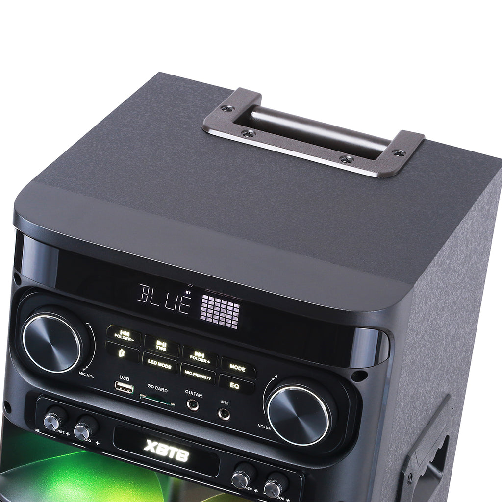 Chaoyue Private Karaoke Party Speakers Double 8'Inch Woofer*2 With Light High Power Portable Speaker Long-Lasting Rechargeable Battery