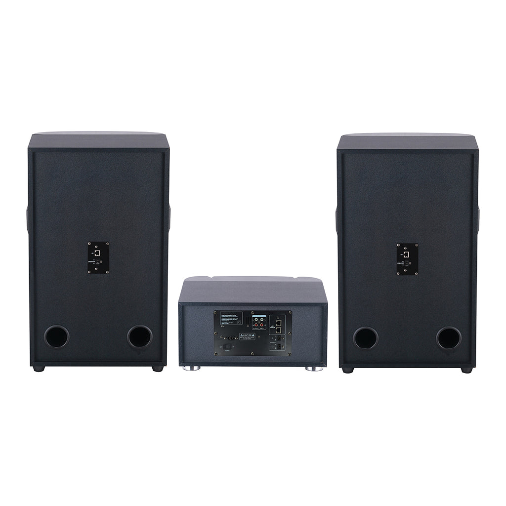 Chaoyue 12 Inch HIFI System Transparent panel Partyspeakers With Light 2.1 Active Speaker Bass Entertainment Audio With Mainframe