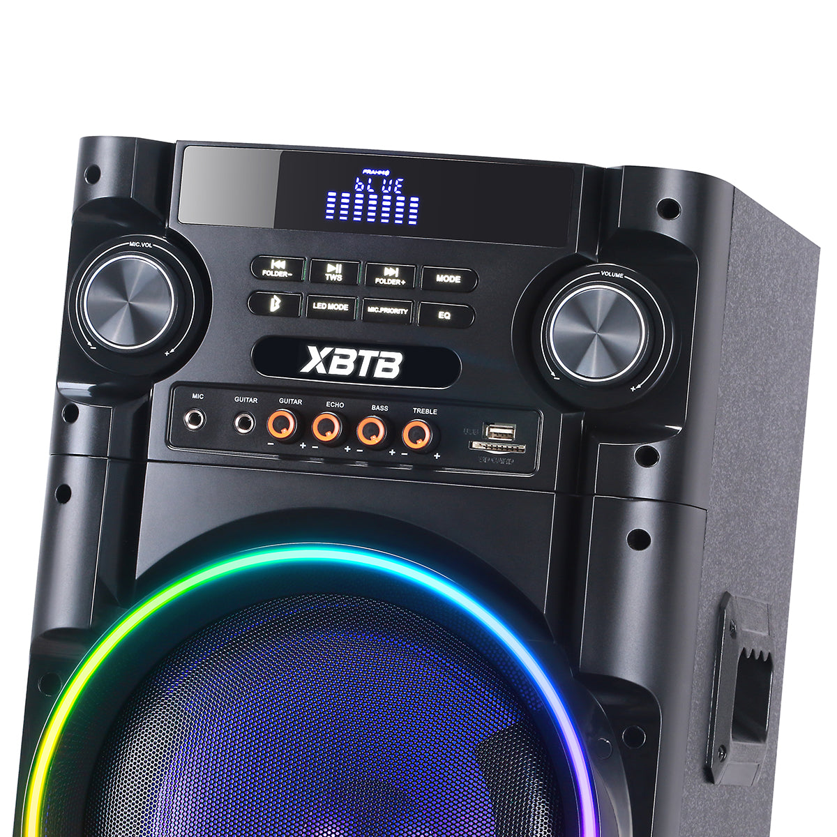Chaoyue Dounle 8 Inch Karaoke Pairs Active Partyspeakers With Light 2.1 Active Speaker Bass Entertainment Audio With Mainframe
