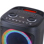 Chaoyue New Portable  Bluetooth Party Speaker Double 6.5Inch With USB FM, RGB Lamp