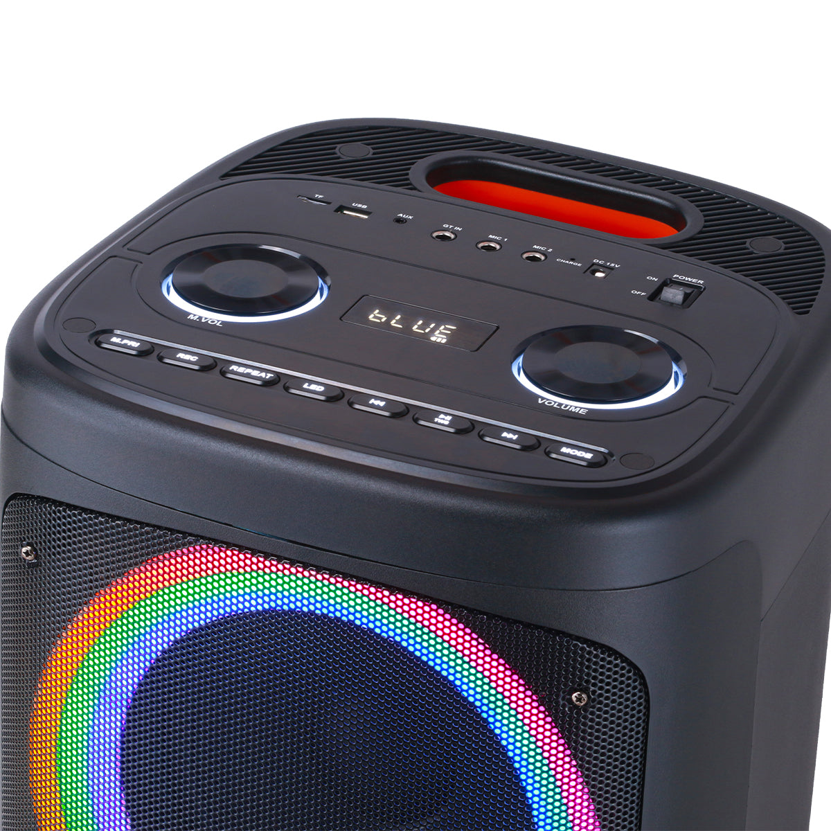 Chaoyue New Portable  Bluetooth Party Speaker Double 6.5Inch With USB FM, RGB Lamp
